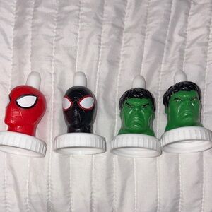 Marvel Hulk Spider-Man Good2Grow Character Bottle toppers